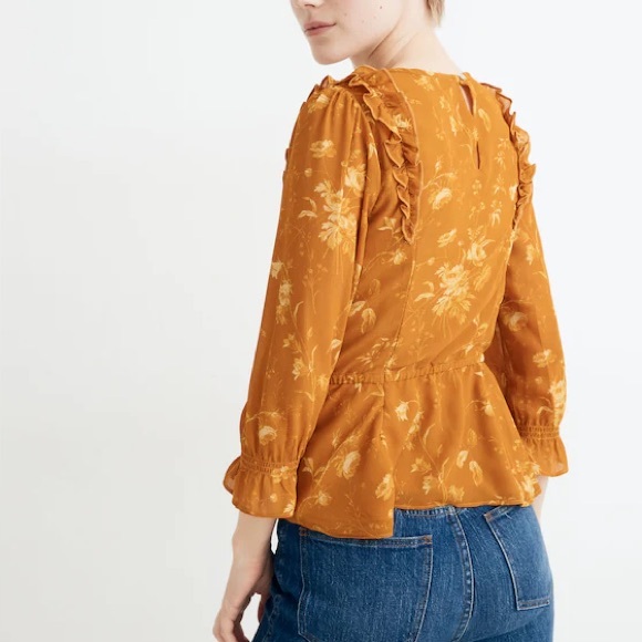 Madewell Ruffle Shoulder Top - Picture 3 of 4